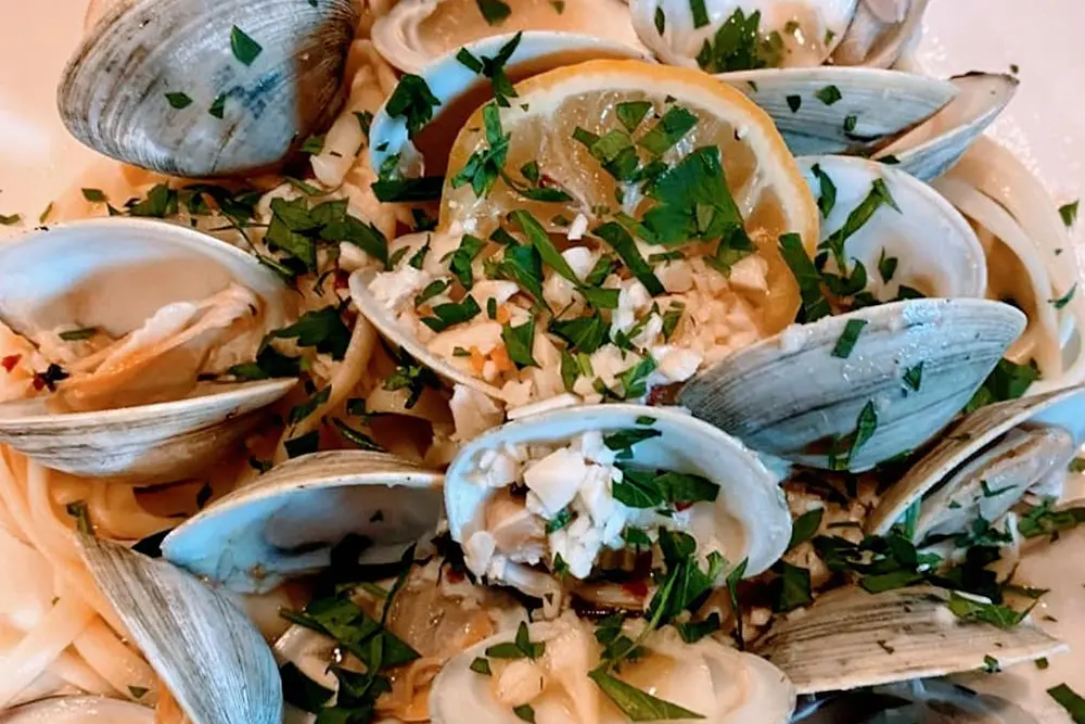 A plate of clams